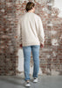 Lyle & Scott Truien Loopback embroidered crew neck sweatshirt - cove dark navy