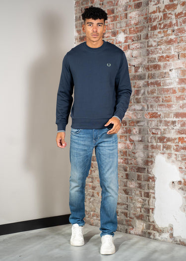 Fred Perry Truien Crew neck sweatshirt - dark airforce light ice bayleaf