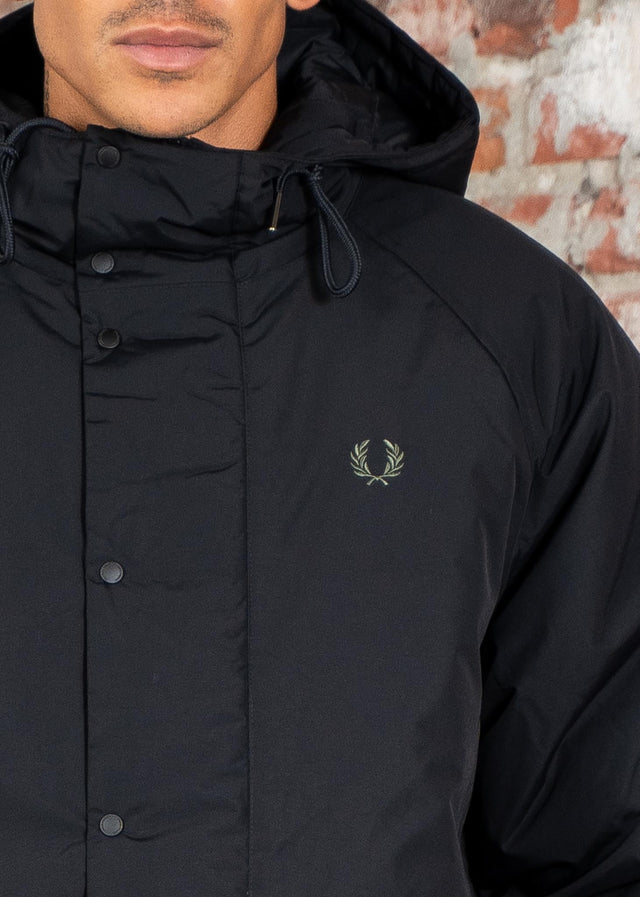Fred Perry Jackets Padded zip through jacket - black