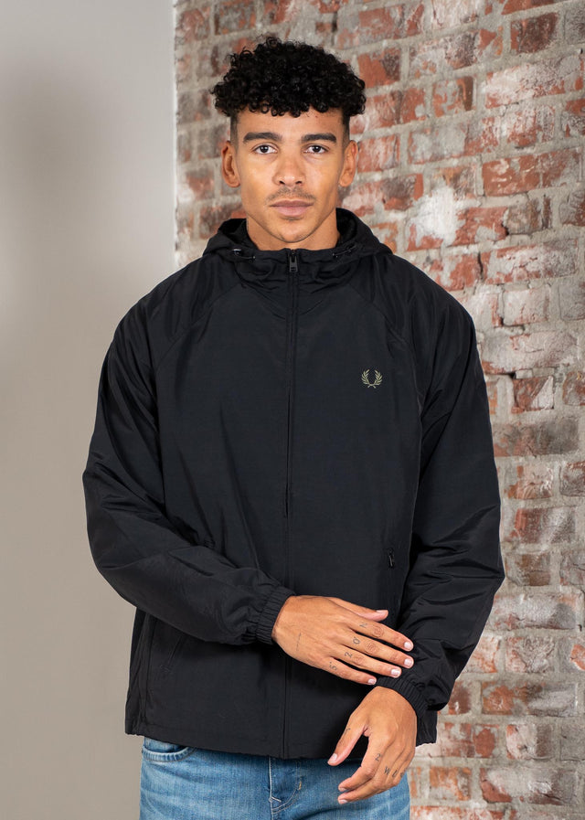 Fred Perry Jackets Hooded shell jacket - black