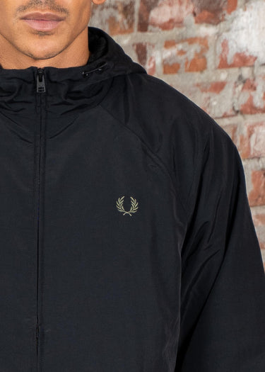 Fred Perry Jassen Hooded shell jacket - black