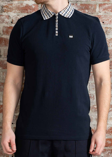 Weekend Offender Polo's Lachine - navy mid house check