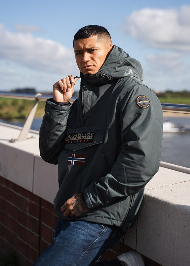 Napapijri Jackets Winter Rainforest overhead jacket next - green urban (Copy)
