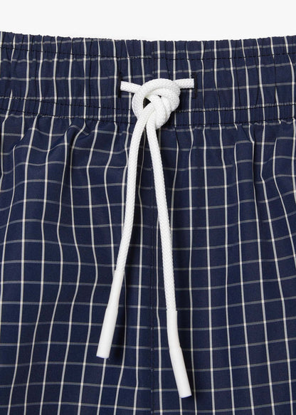 Lacoste Zwembroeken  Checkered swimming trunks - navy blue lapland 