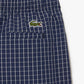 Checkered swimming trunks - navy blue lapland