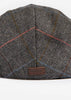 Barbour Petten  Wilkin flat cap - charcoal herringbone 