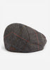 Barbour Petten  Wilkin flat cap - charcoal herringbone 