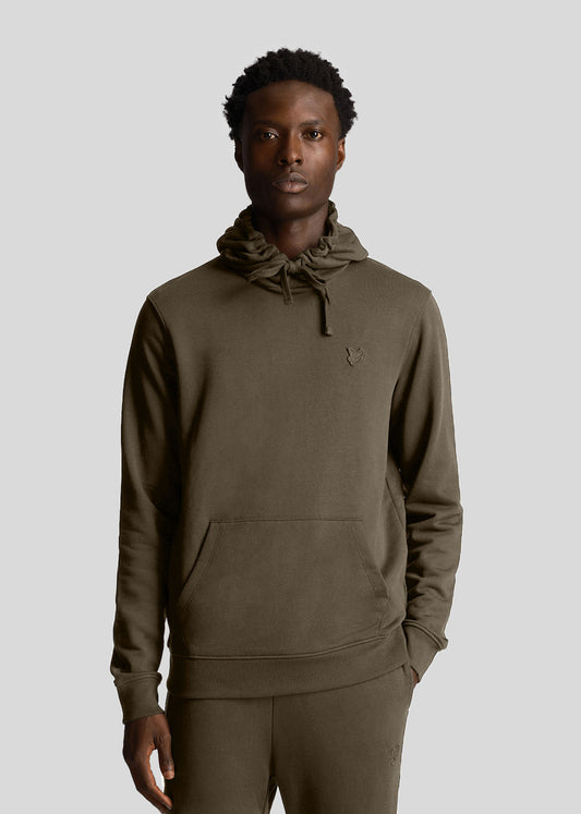 Tonal eagle pullover hoodie - olive
