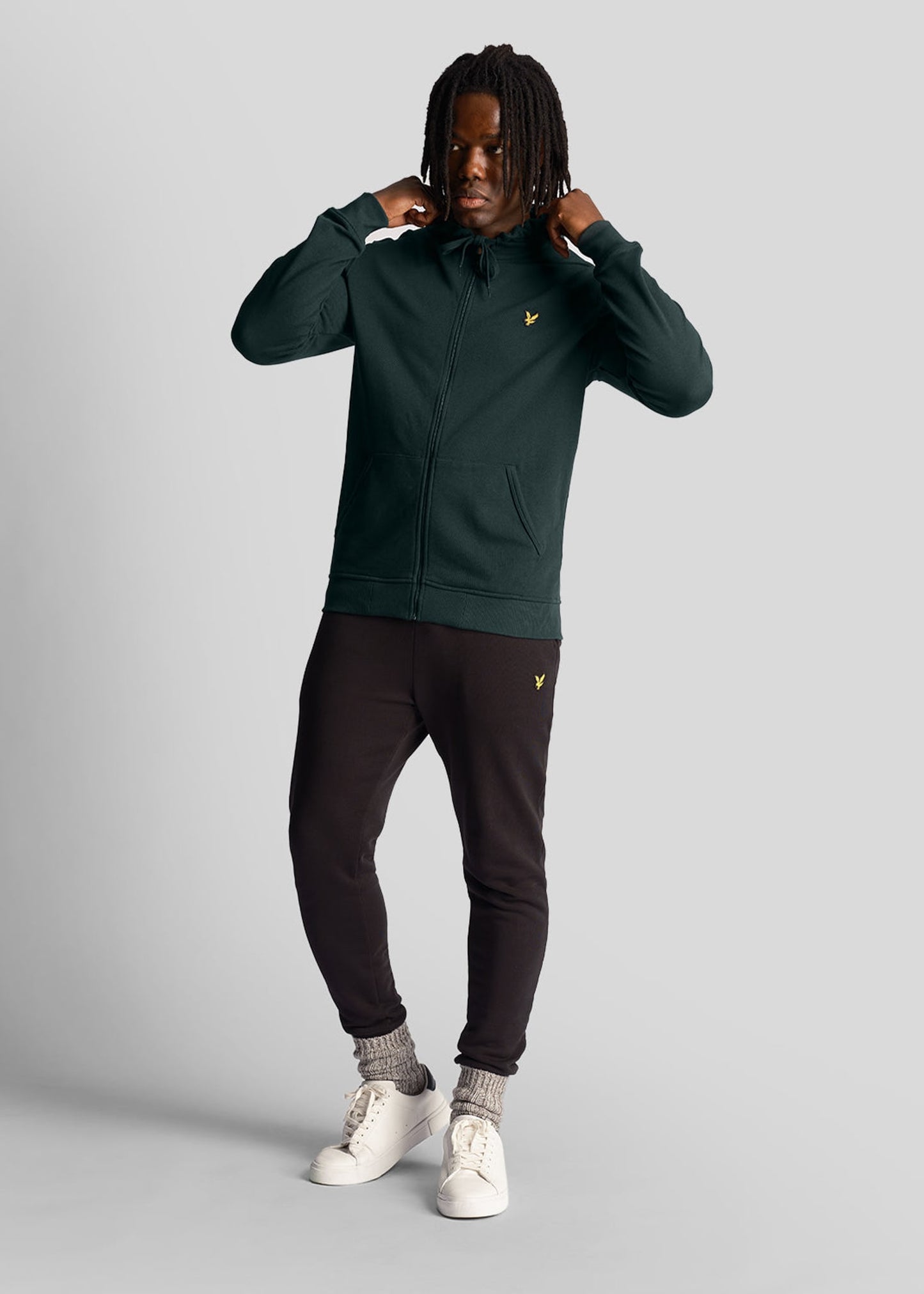 Lyle & Scott Vesten  Zip through hoodie - dark green 