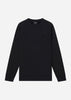 Lyle & Scott Truien  Tonal eagle crew neck sweatshirt - jet black 