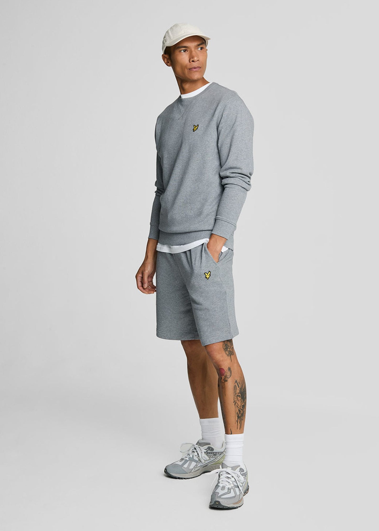 Lyle & Scott Truien  Crew neck sweatshirt - mid grey marl 