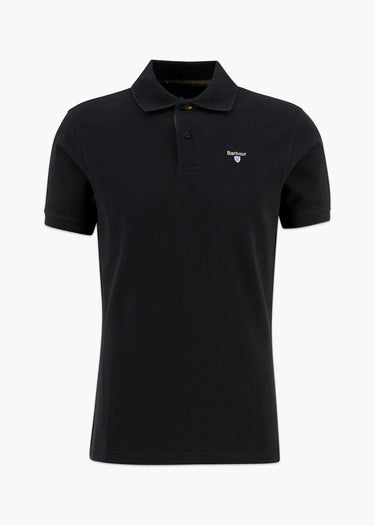 Barbour Polo's Barbour tartan pique tailored polo shirt - black modern