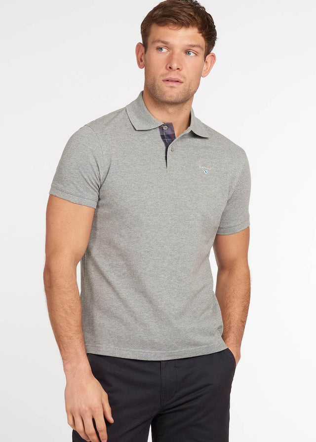 Barbour Polos  Tartan pique polo - grey marl 