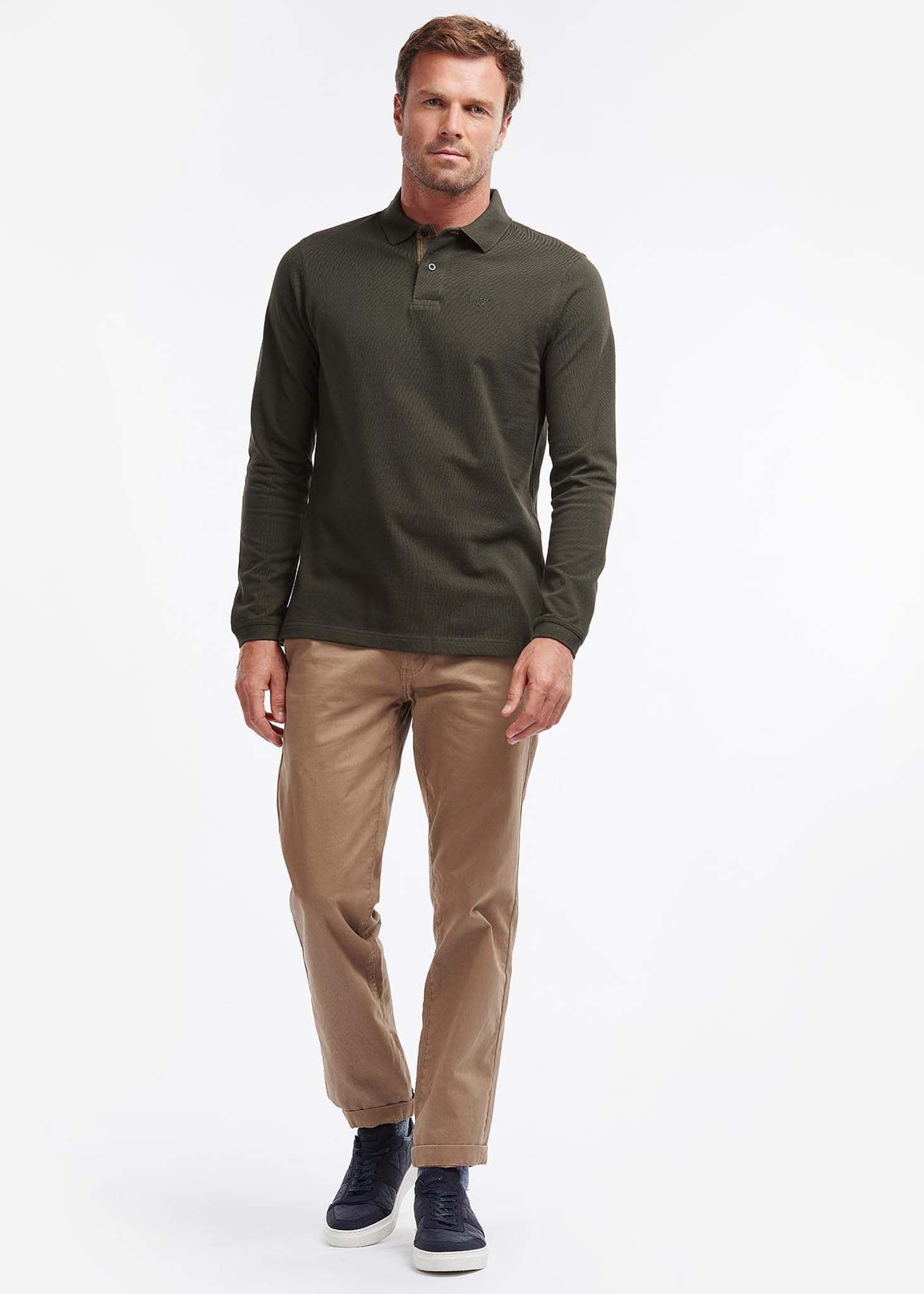 Barbour Longsleeve Polo's  Essential l/s sports polo - forest 