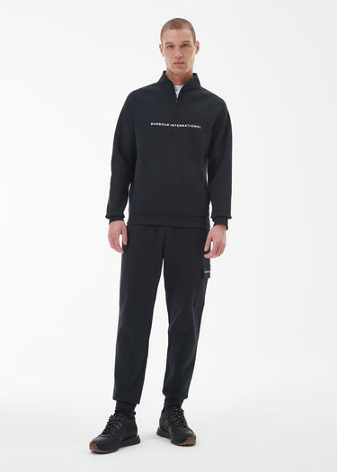 Barbour International Truien  Motored funnel sweat - black 