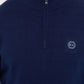 Marshall Artist Truien  Siren knitted 1/4 zip - navy 