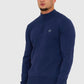 Marshall Artist Truien  Siren knitted 1/4 zip - navy 