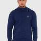 Marshall Artist Truien  Siren knitted 1/4 zip - navy 