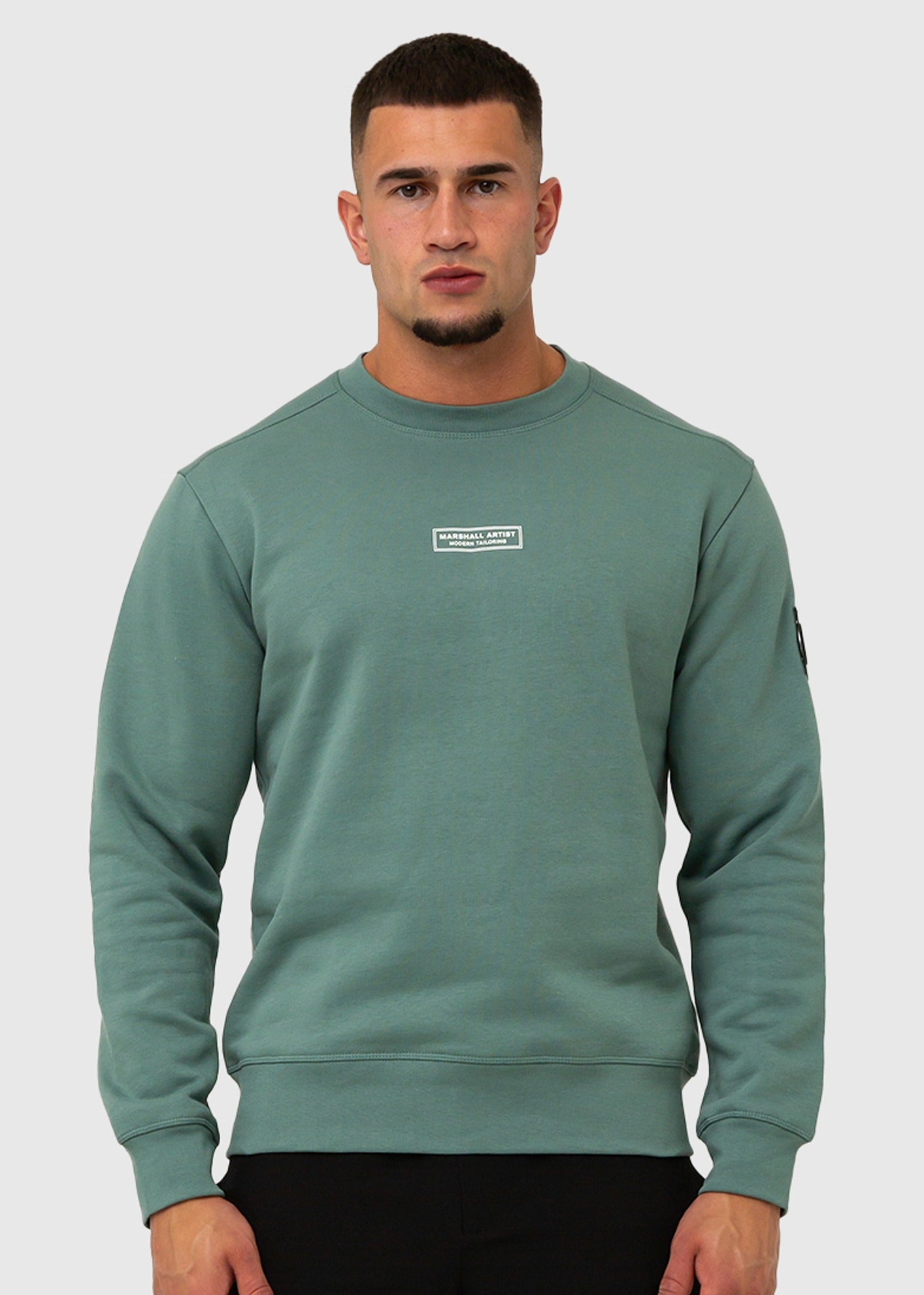 Marshall Artist Truien  Siren crewneck - atlantic green 