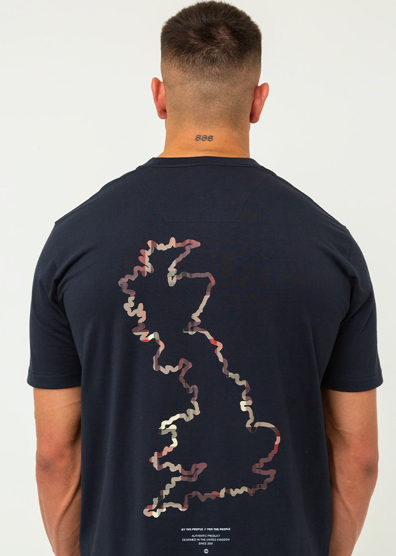 Marshall Artist T-shirts  UK ism map t-shirt - navy 