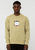 Marshall Artist Truien  UK ism box logo crewneck - sandstone 