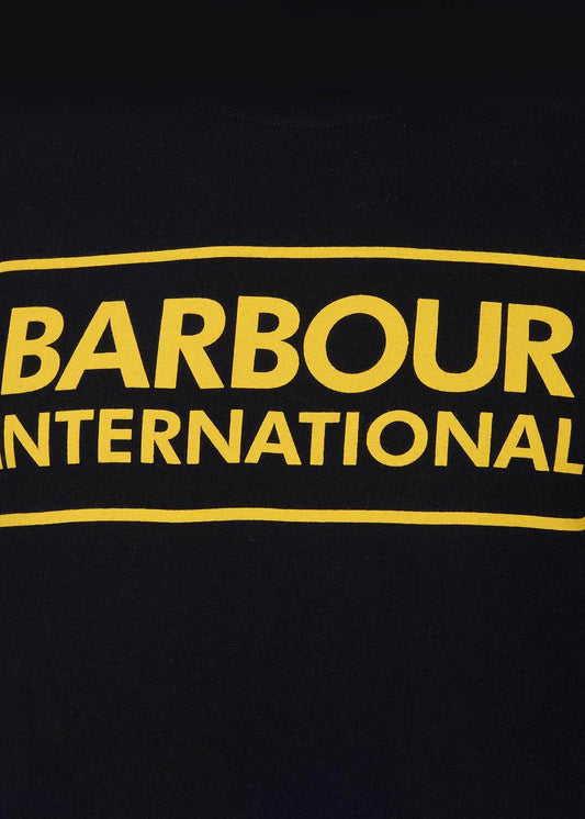 Barbour International T-shirts  Essential large logo tee - black 