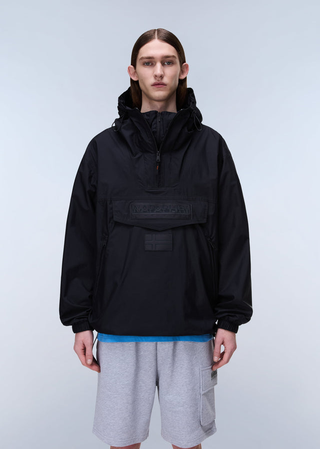 Napapijri Jackets Lightweight Packable Rainforest Overhead rf next Jacket - black beauty