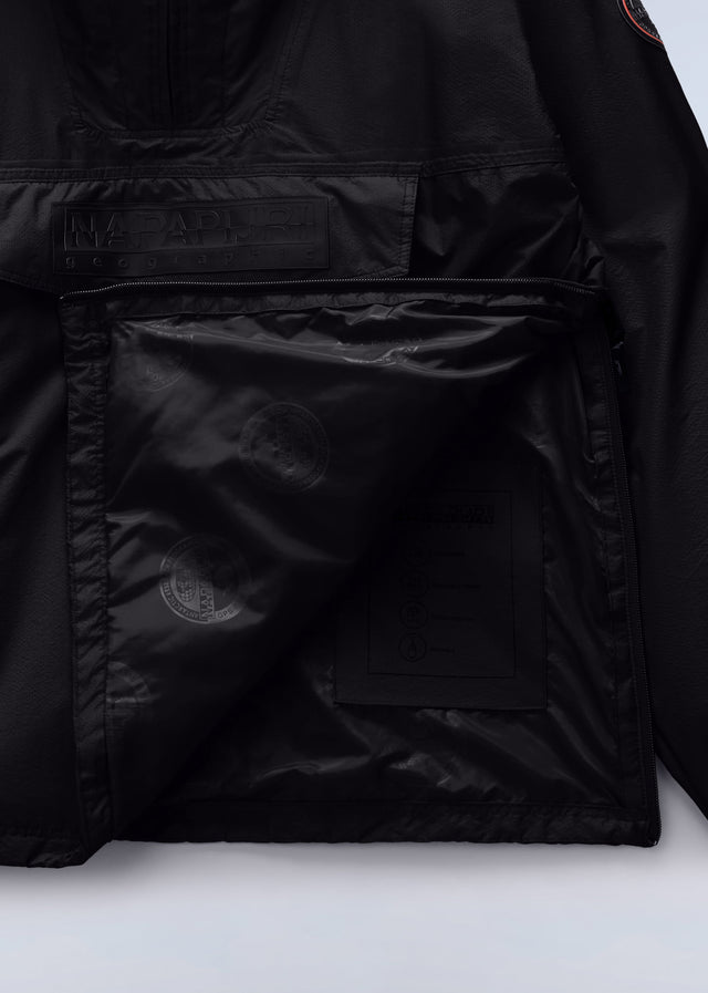 Napapijri Jackets Lightweight Packable Rainforest Overhead rf next Jacket - black beauty