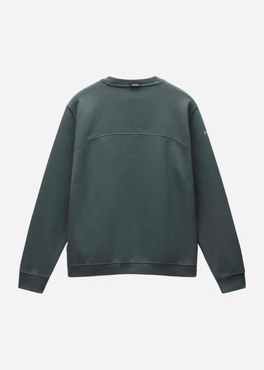 Napapijri Truien Badge crewneck sweater - green urban