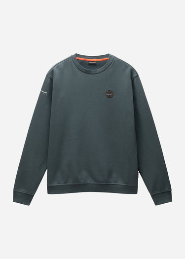 Napapijri Truien Badge crewneck sweater - green urban