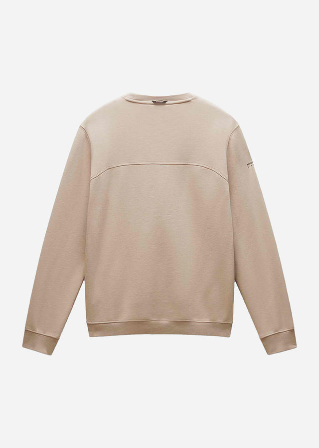 Napapijri Sweaters  Badge crewneck sweater  - beige rocky 
