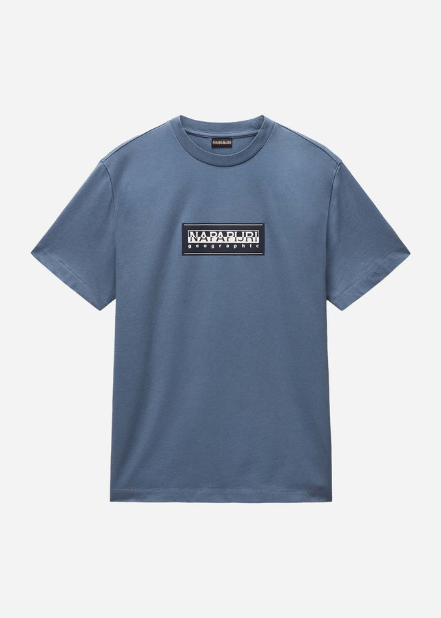 Napapijri T-shirts S box logo - stormy weat