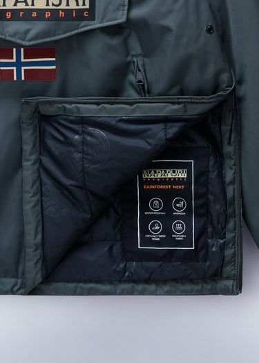 Napapijri Jassen Winter Rainforest overhead jacket next - green urban (Copy)