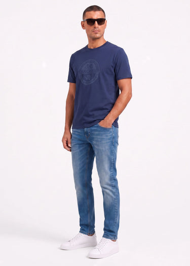 Napapijri T-shirts S bollo ss 3 - naval acade