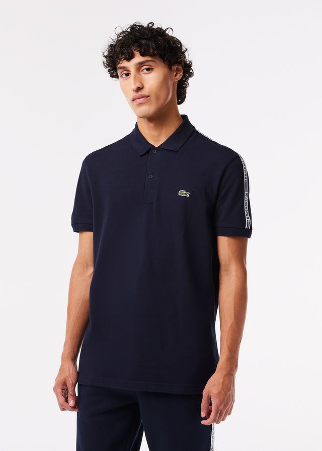 Lacoste Polos  Contrast stripe polo - navy blue 