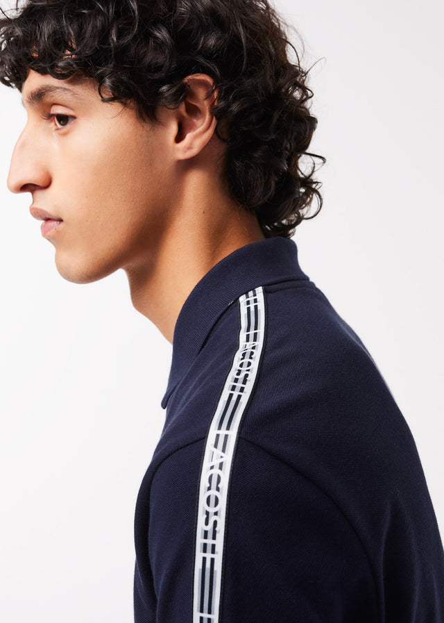 Lacoste Polos  Contrast stripe polo - navy blue 