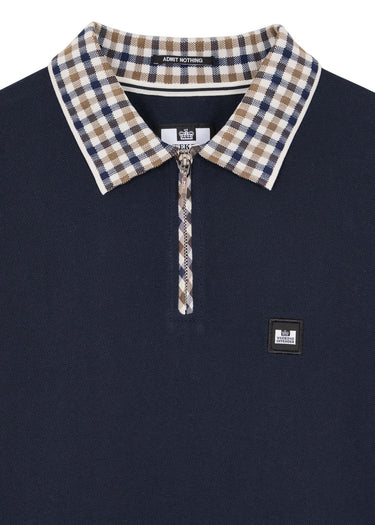 Weekend Offender Polo's Lachine - navy mid house check