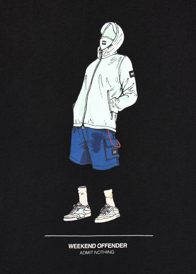 Weekend Offender T-shirts Drarga - black