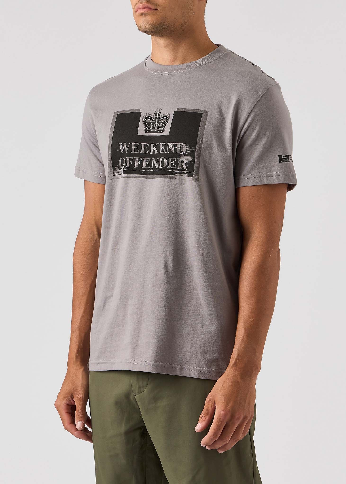 Weekend Offender T-shirts  Bonpensiero - light grey 