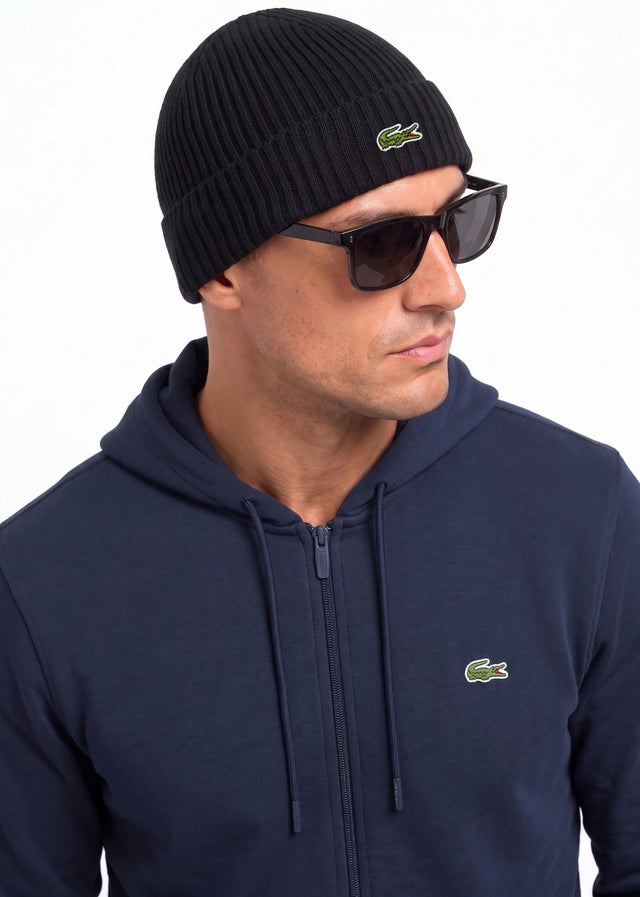 Lacoste Caps Knitted cap - black