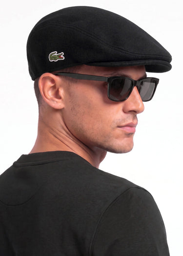 Lacoste Petten Flat Cap - black