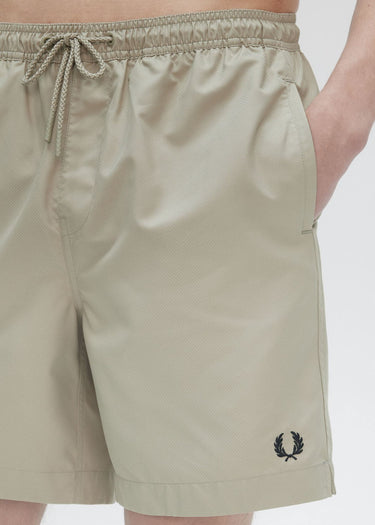 Fred Perry Zwembroeken Classic swimshort - warm grey black