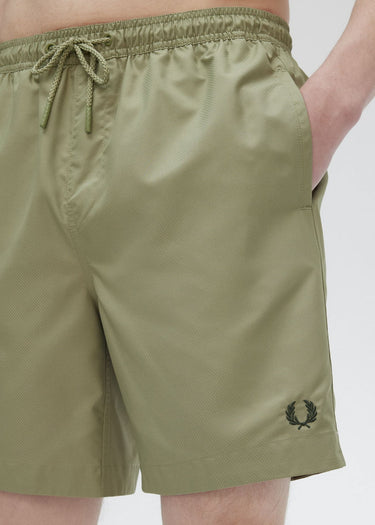 Fred Perry Zwembroeken Classic swimshort - olive mint