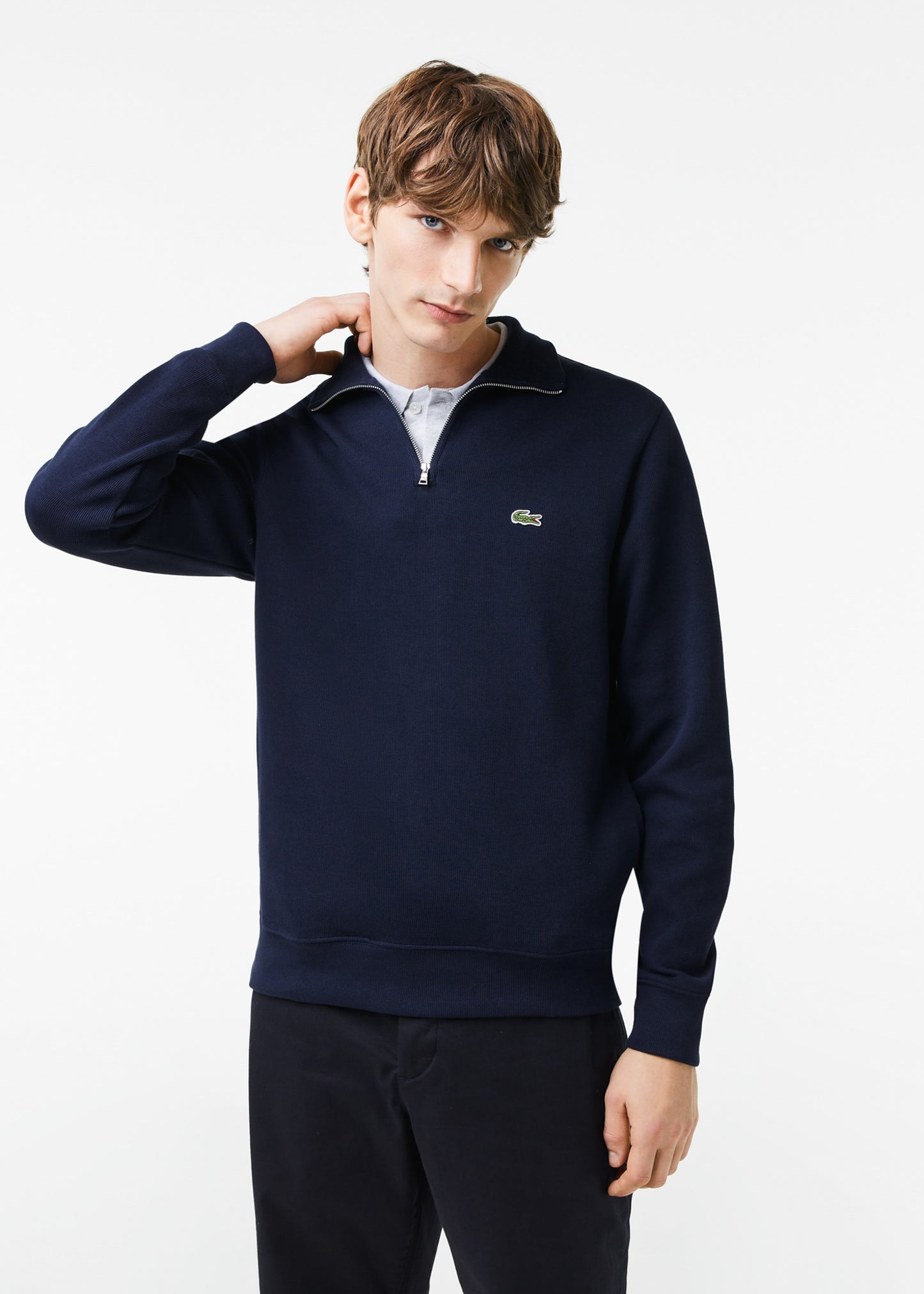 Sweater half zip - navy blue