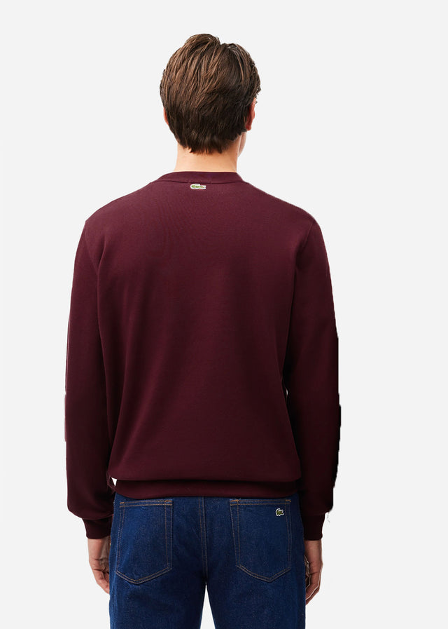 Lacoste Sweaters  Sweatshirt logo print- expresso 