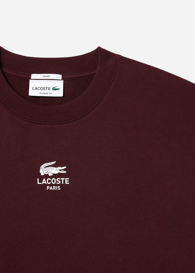 Lacoste Sweaters  Sweatshirt logo print- expresso 