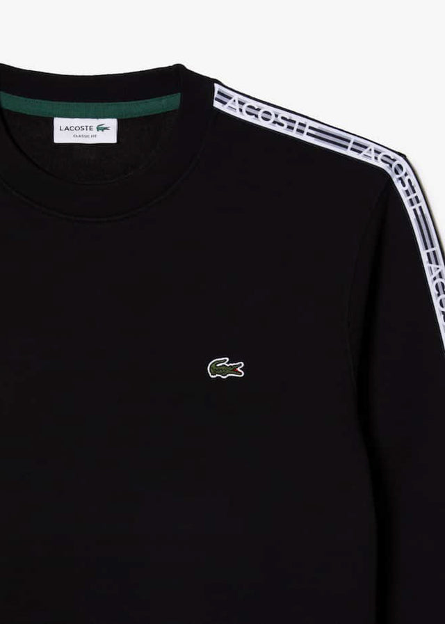 Lacoste Sweaters  Contrast stripe sweater - black 
