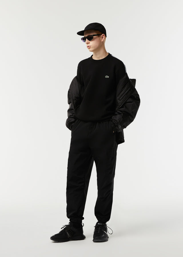 Lacoste Sweaters  Contrast stripe sweater - black 