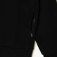 Brushed fleece zip through sweater - black