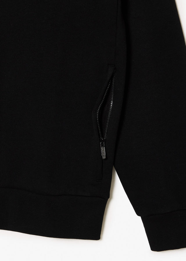 Lacoste Cardigans  Brushed fleece zip through sweater - black 